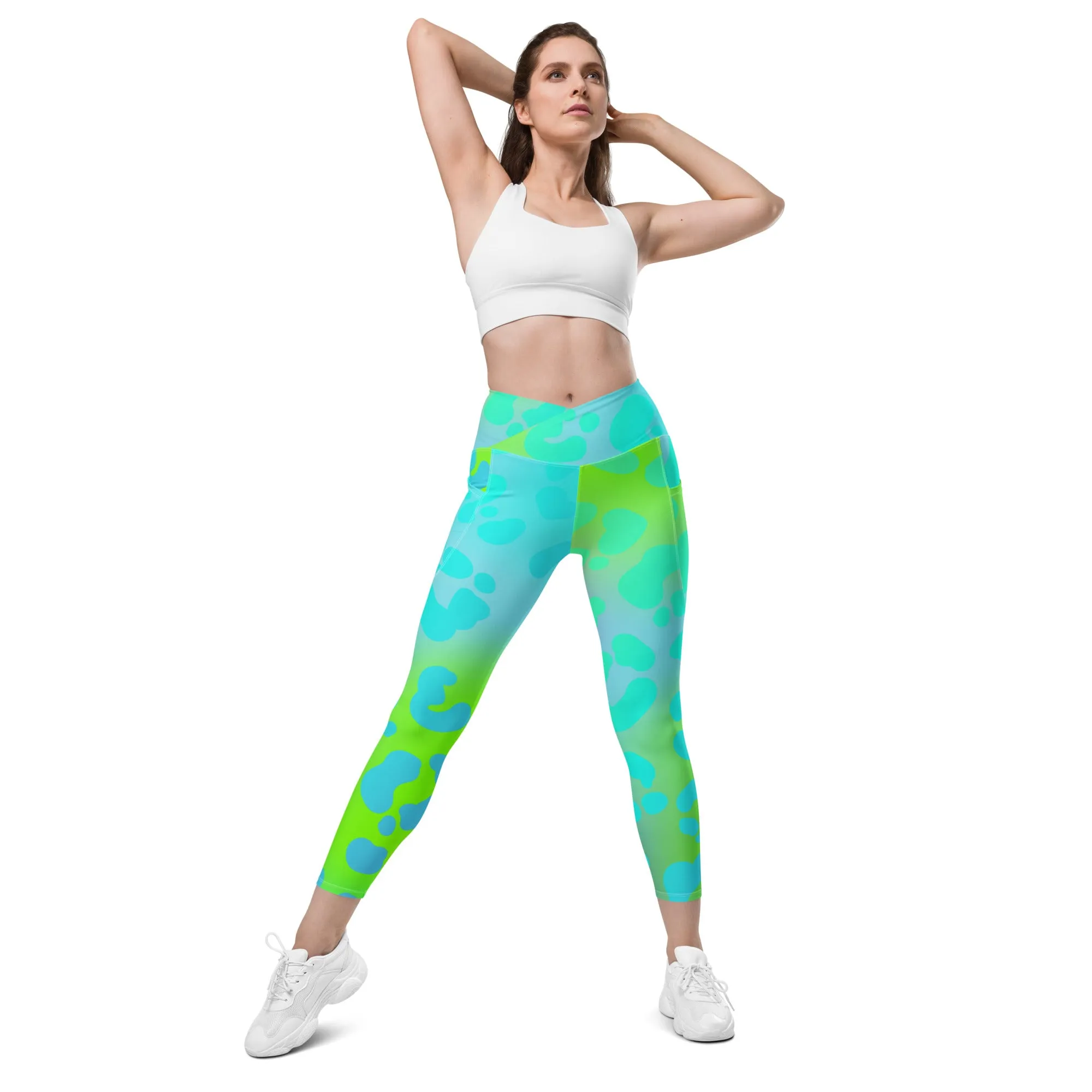 Neon Animal Print Leggings with Pockets, lioness-love