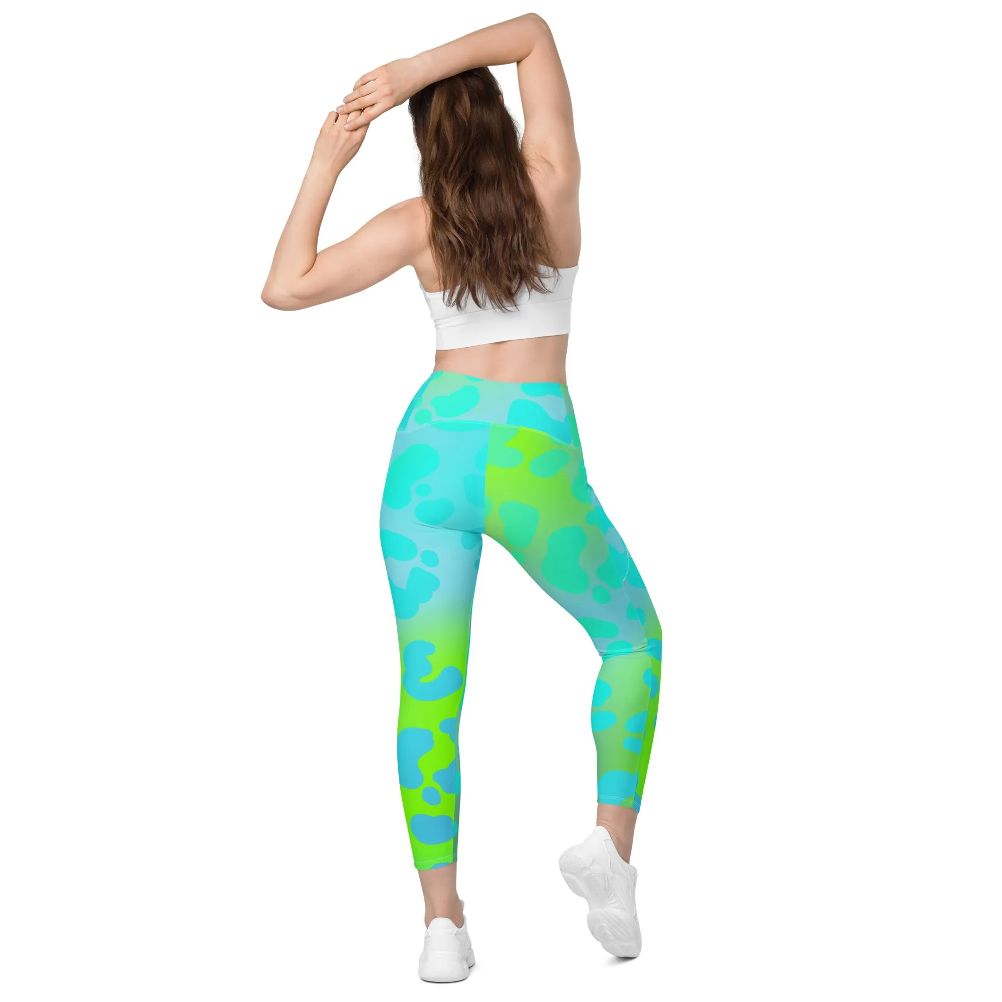 Neon Animal Print Leggings with Pockets, lioness-love