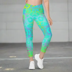 Neon Animal Print Leggings with Pockets, lioness-love
