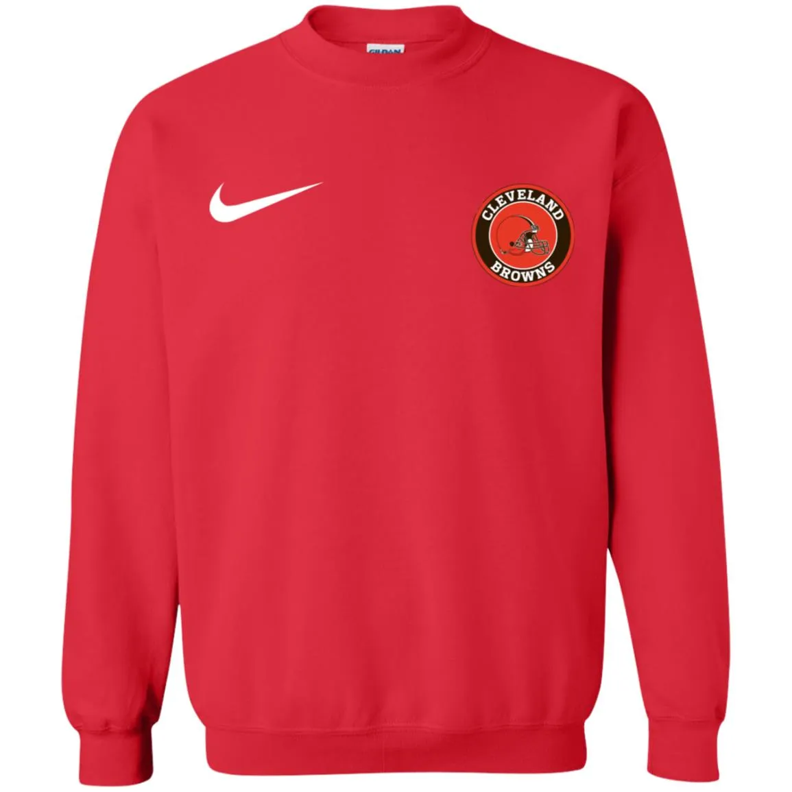 Nike Cleverlan Browns Nfl Football Unisex Crewneck Pullover Sweatshirt
