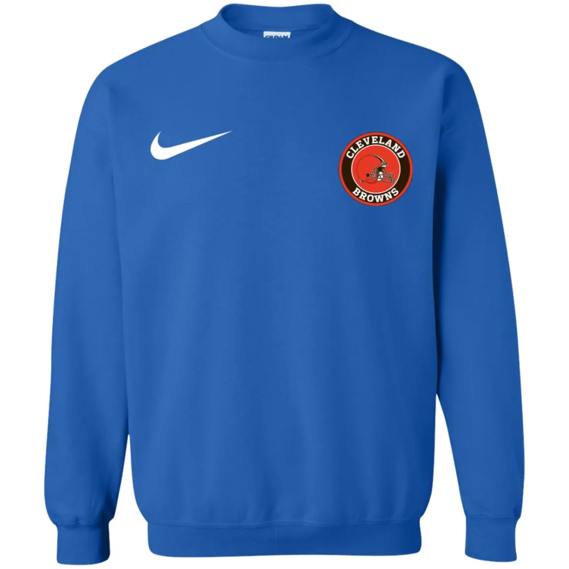 Nike Cleverlan Browns Nfl Football Unisex Crewneck Pullover Sweatshirt