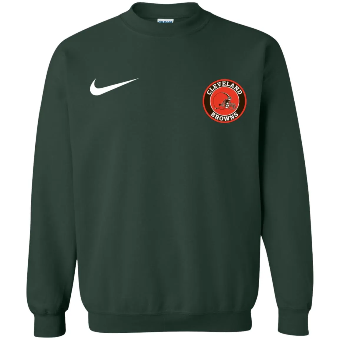Nike Cleverlan Browns Nfl Football Unisex Crewneck Pullover Sweatshirt