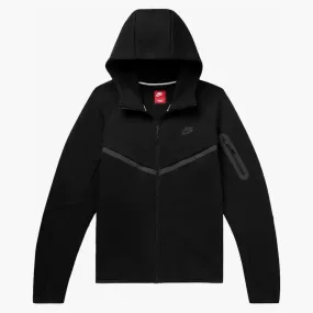 Nike Sportswear Tech Fleece Windrunner Full Zip Hoodie (fw24) Black/black