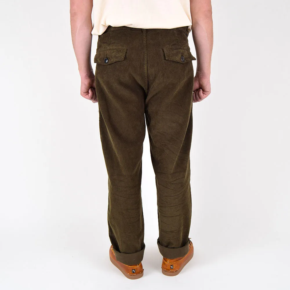 Outland Khaki Corduroy Pleats Pants