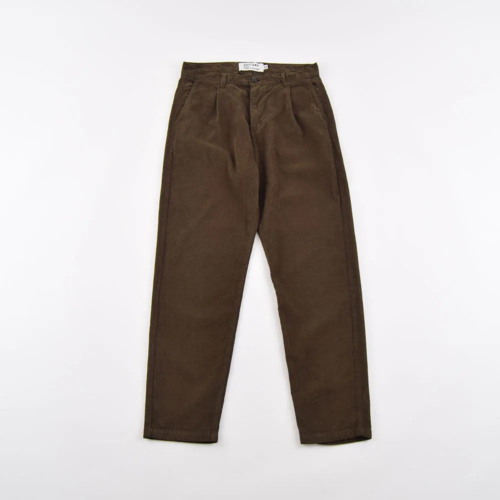 Outland Khaki Corduroy Pleats Pants
