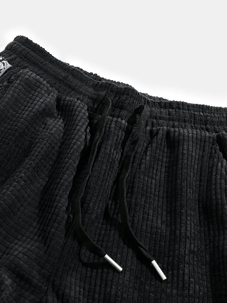 Paisley Print Corduroy Pants