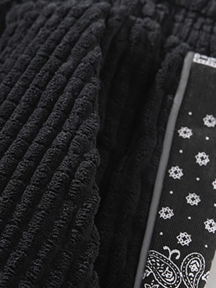 Paisley Print Corduroy Pants