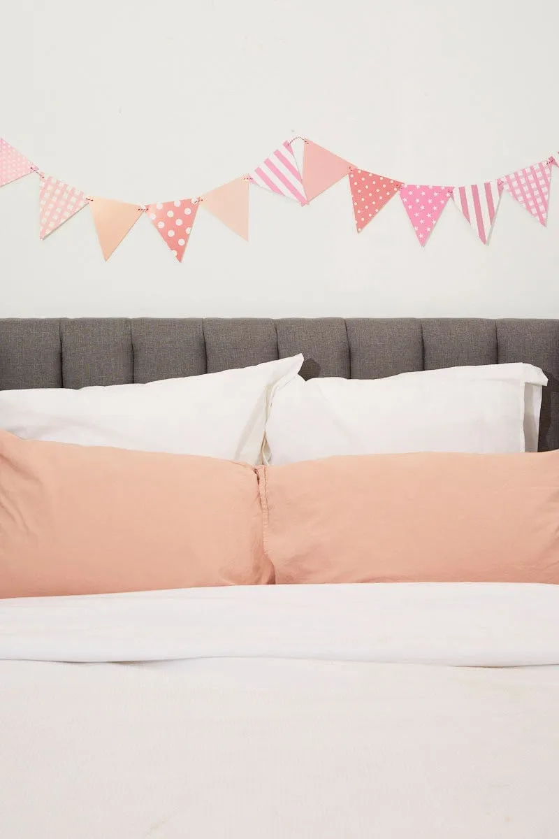 Pink Mixed Polka Dot And Stripe Bunting Banner