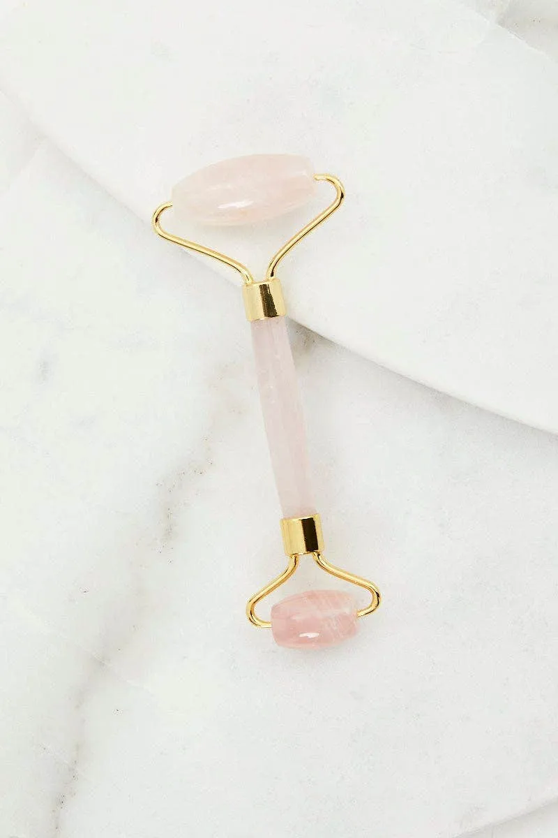 Pink Rose Quartz Facial Massager