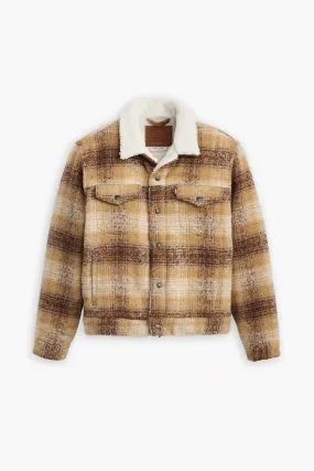 Plaid Type 3 Sherpa Trucker in Westin Curry
