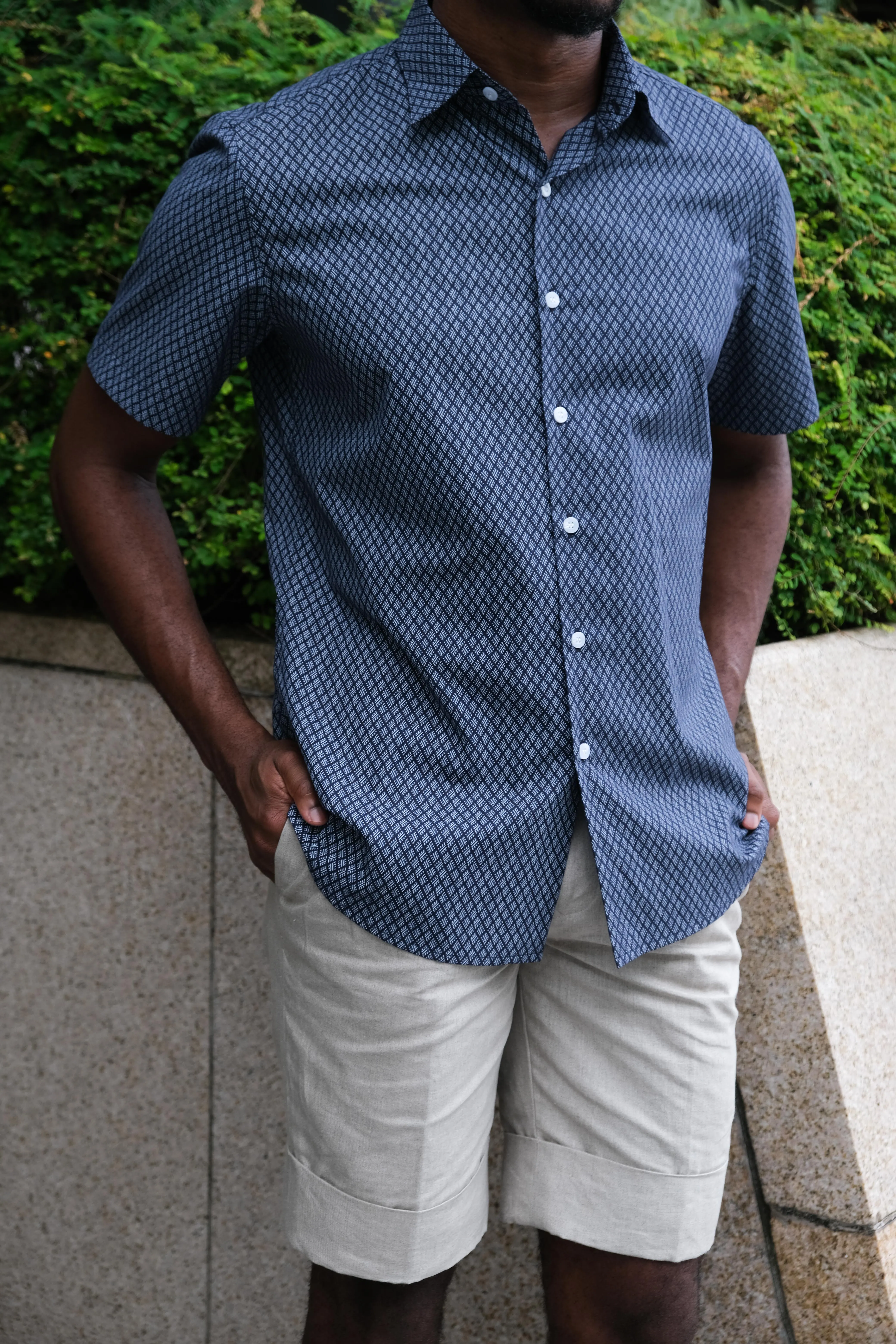 Port Gore Print Short Sleeve Shirt