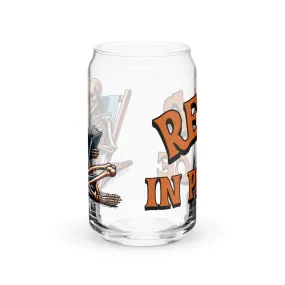 Read in Peace Iced Coffee glass