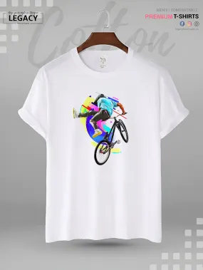 Retro Bike Men's High Quality T-Shirt In Lowest Price In Dhaka