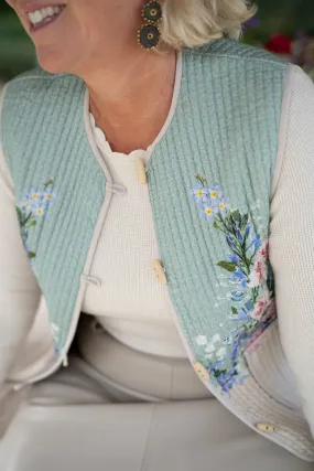 Reversible Gilet by Annie, with bl-nk London (Florals and Stripe)