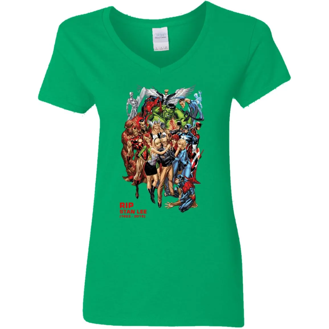 Rip Stan Lee Father Of Super Heroes Women V-Neck T-Shirt