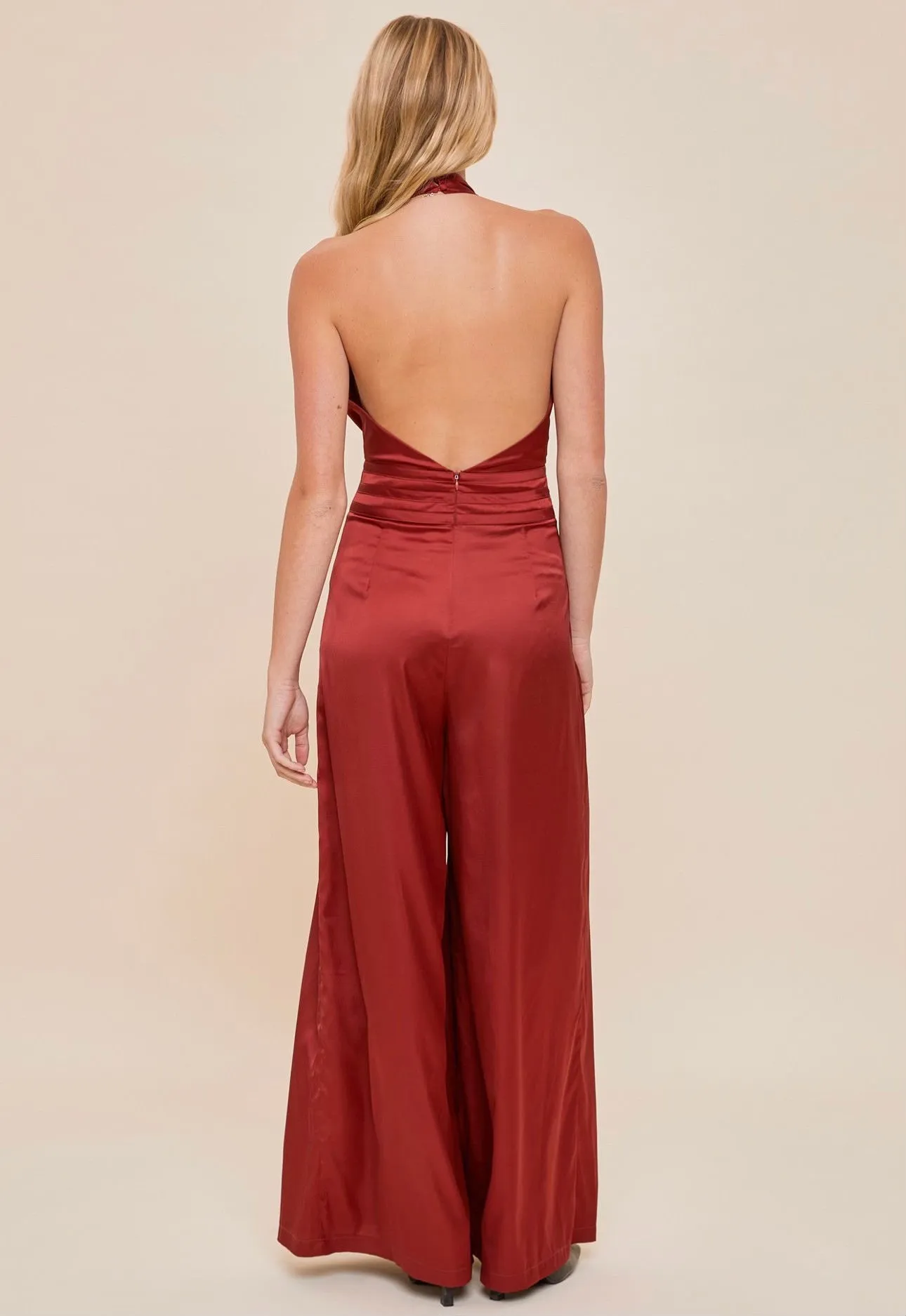 Serena Halter Neck Jumpsuit