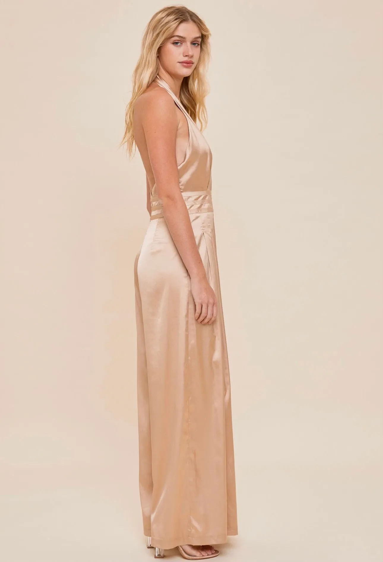 Serena Halter Neck Jumpsuit