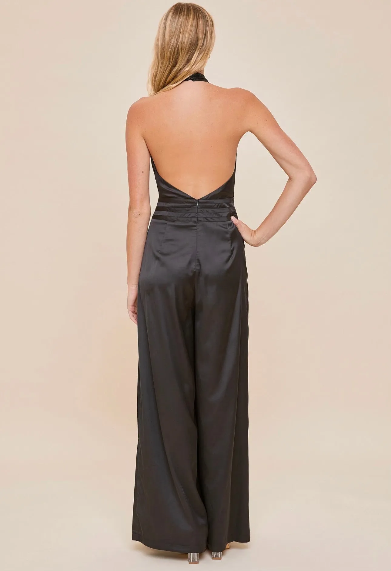 Serena Halter Neck Jumpsuit