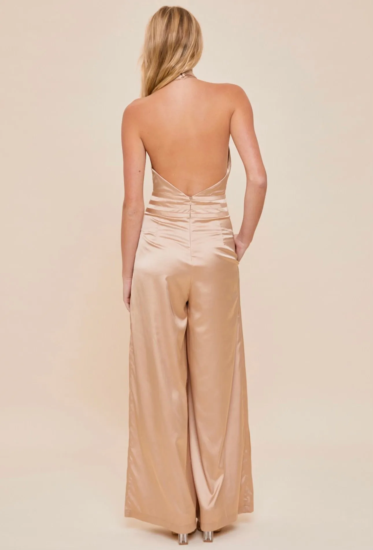 Serena Halter Neck Jumpsuit