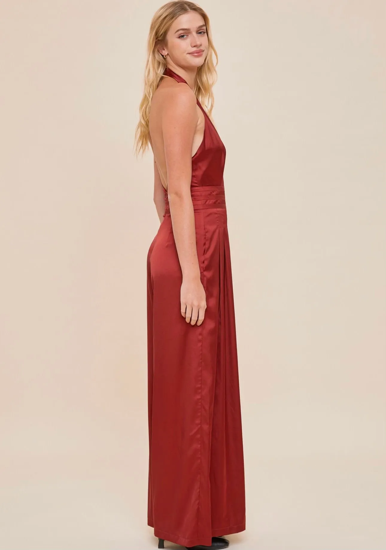 Serena Halter Neck Jumpsuit
