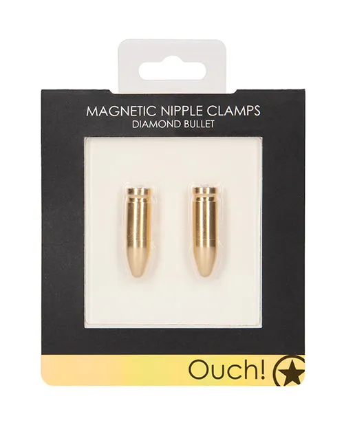 Shots Ouch Bullet Magnetic Nipple Clamps