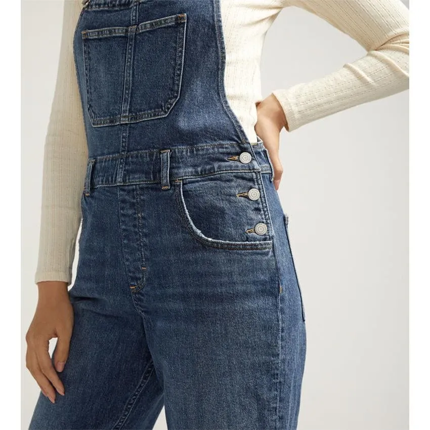 Silver Baggy Overall Indigo