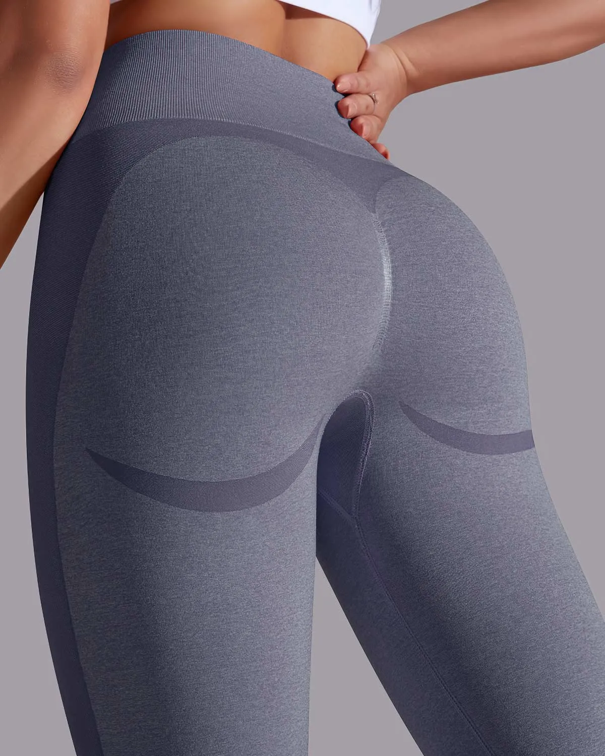 Stella Seamless Leggings - Ash Plum