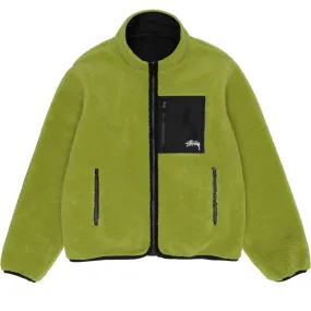 STÜSSY SHERPA REVERSIBLE JACKET // MOSS GREEN