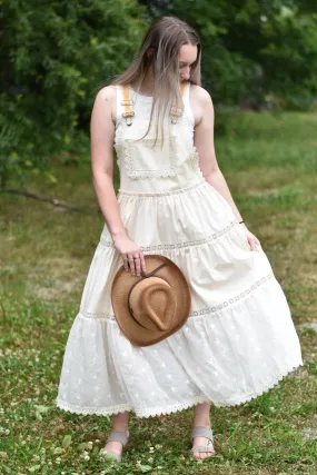 Tiered Romantic Overall Dress