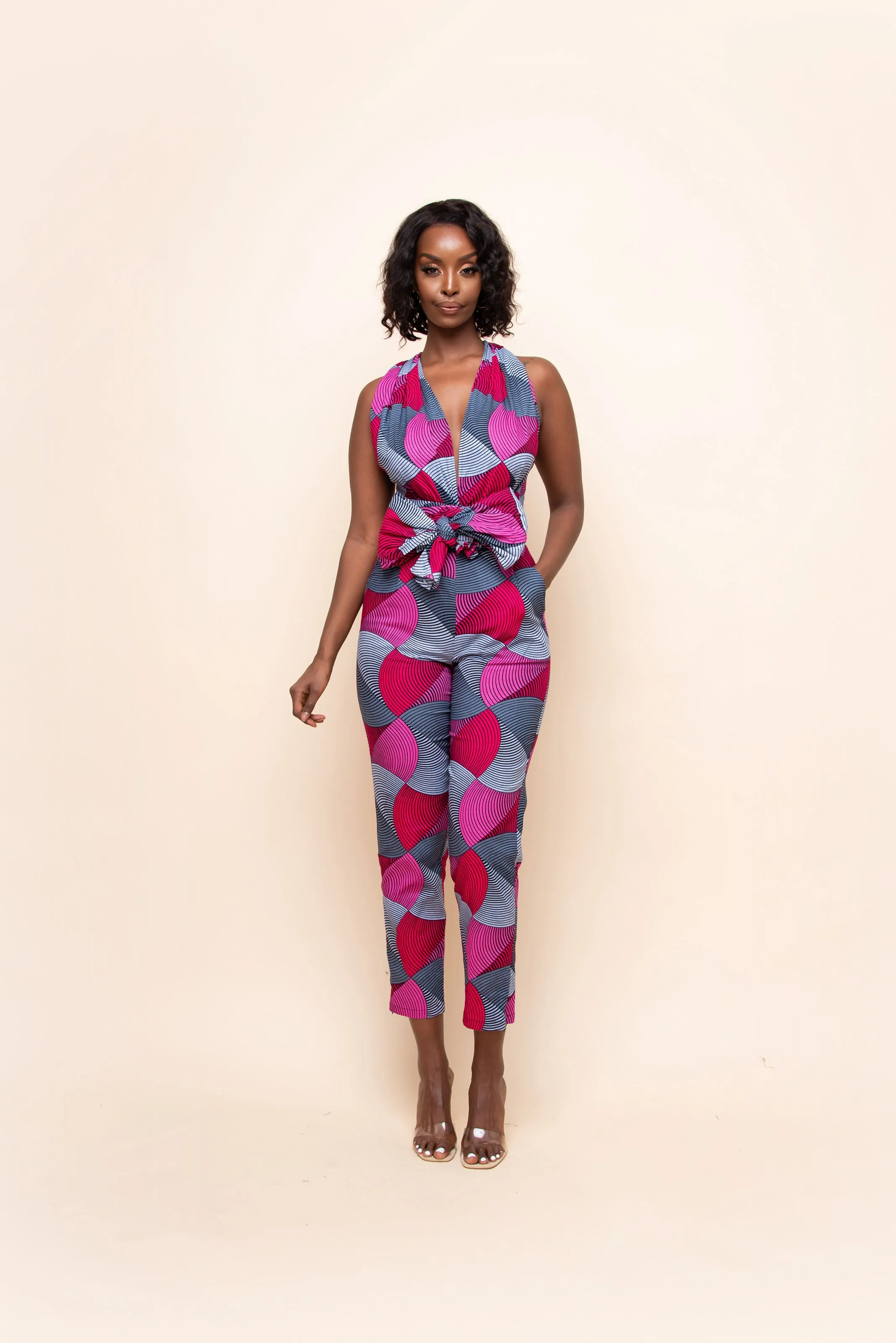 TOLANI African print infinity jumpsuit