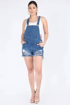 Victoria Pocketed Overall Shorts