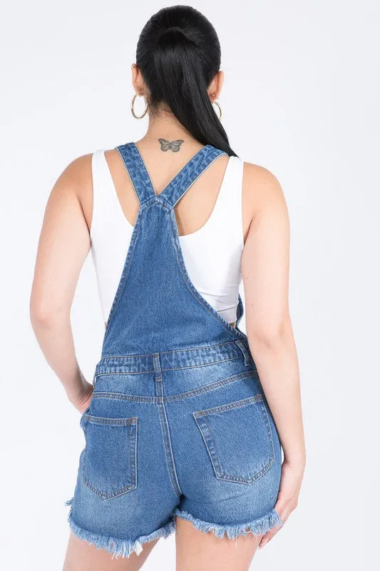 Victoria Pocketed Overall Shorts