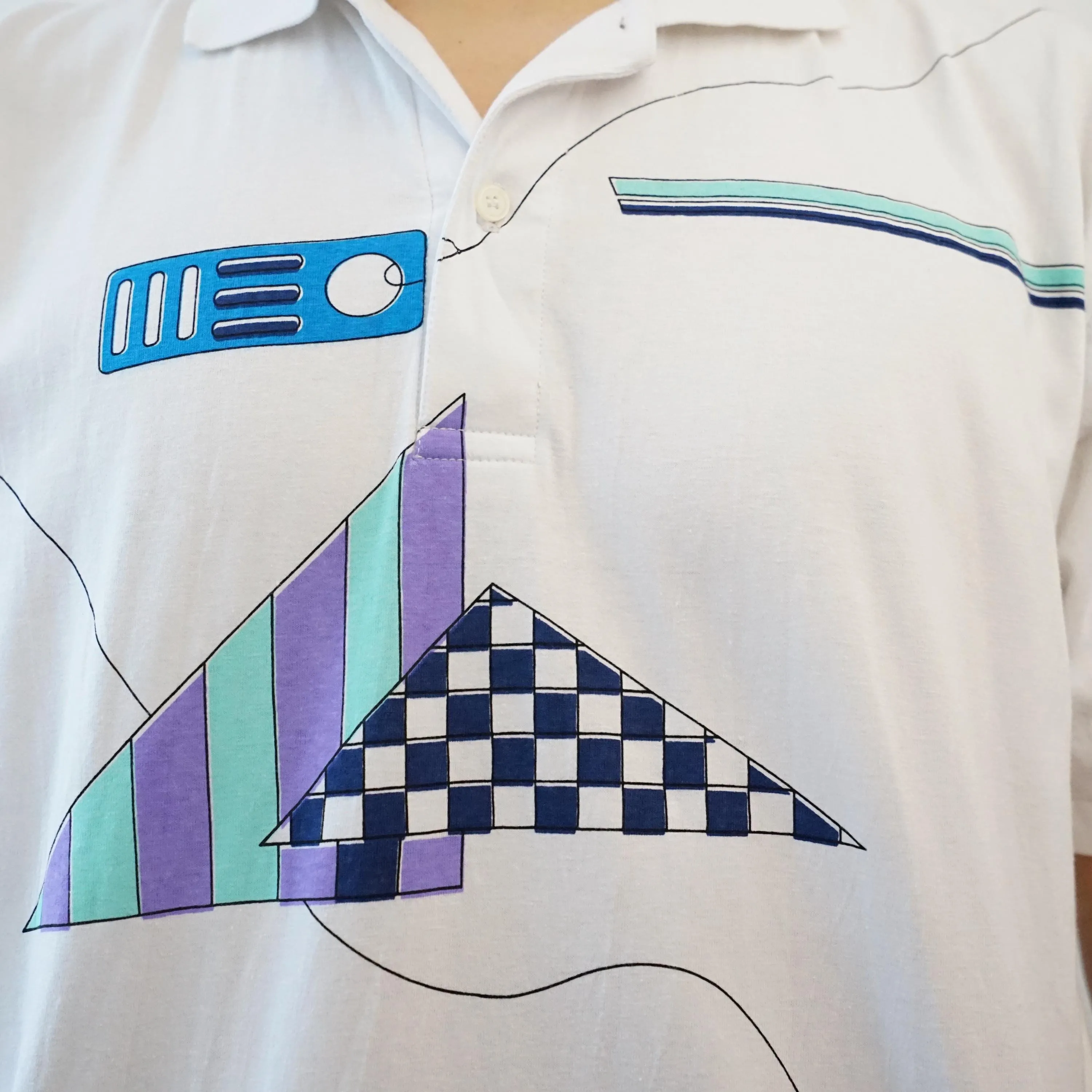 Vintage polo tennis shirt size M L