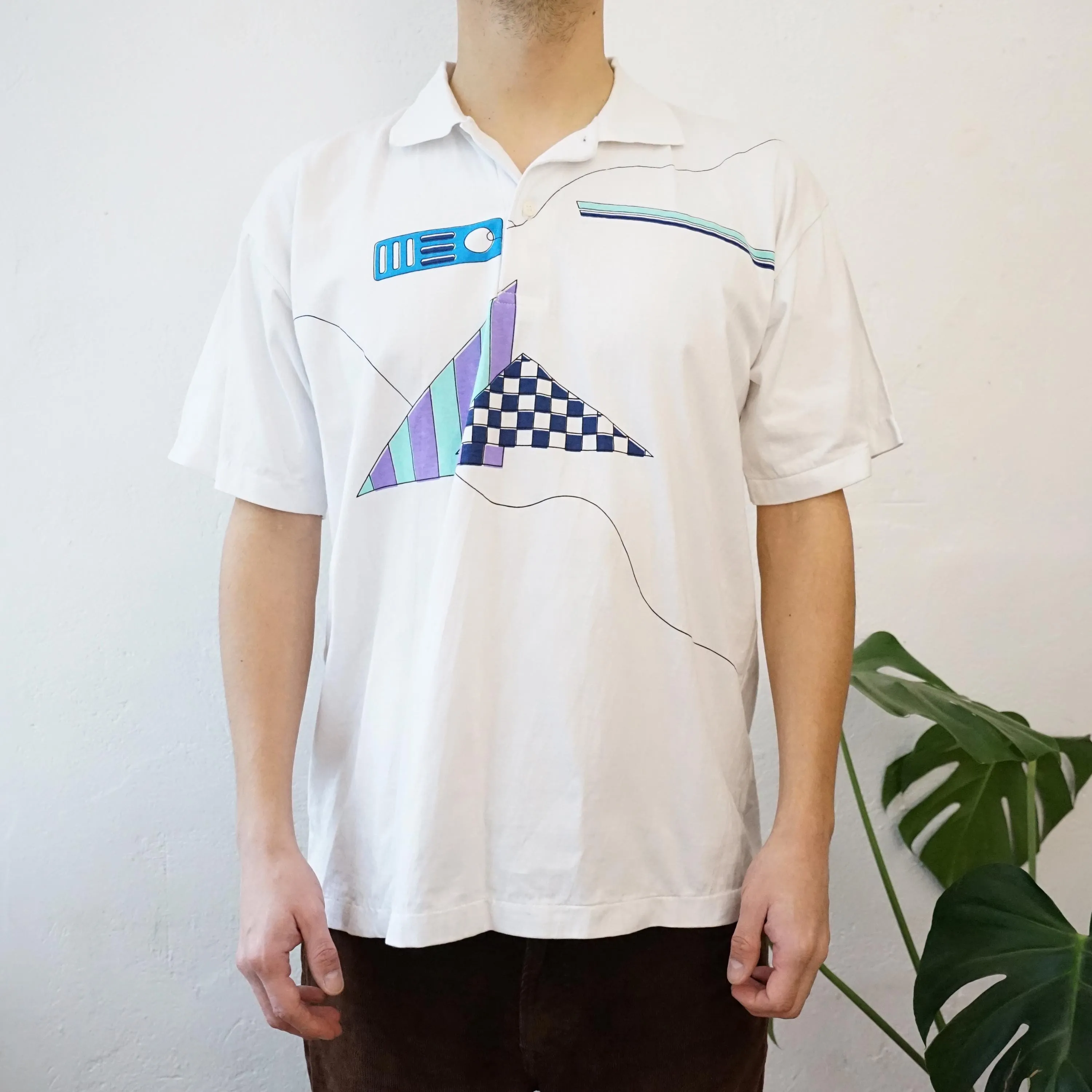 Vintage polo tennis shirt size M L