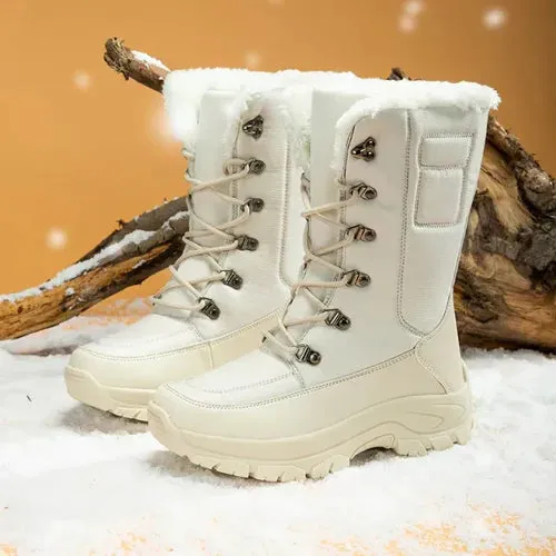 Women Winter Boots Waterproof Winter Mid-Calf Snow Boots Women