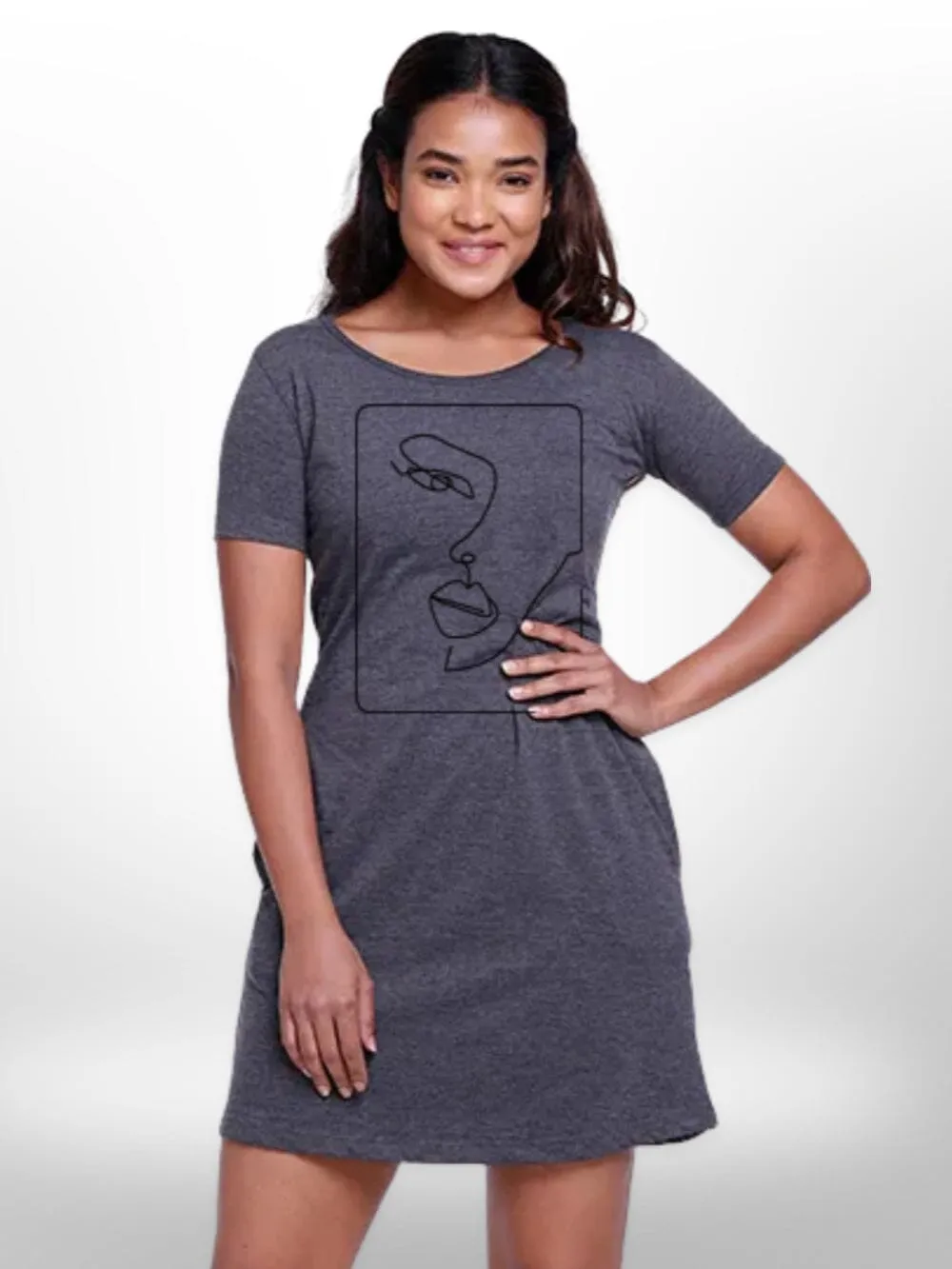 Women's tops Printed Long T-shirt