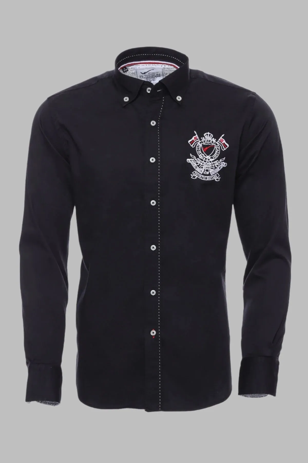 WSS Emblemed Long Sleeve Black Shirt  - Singen