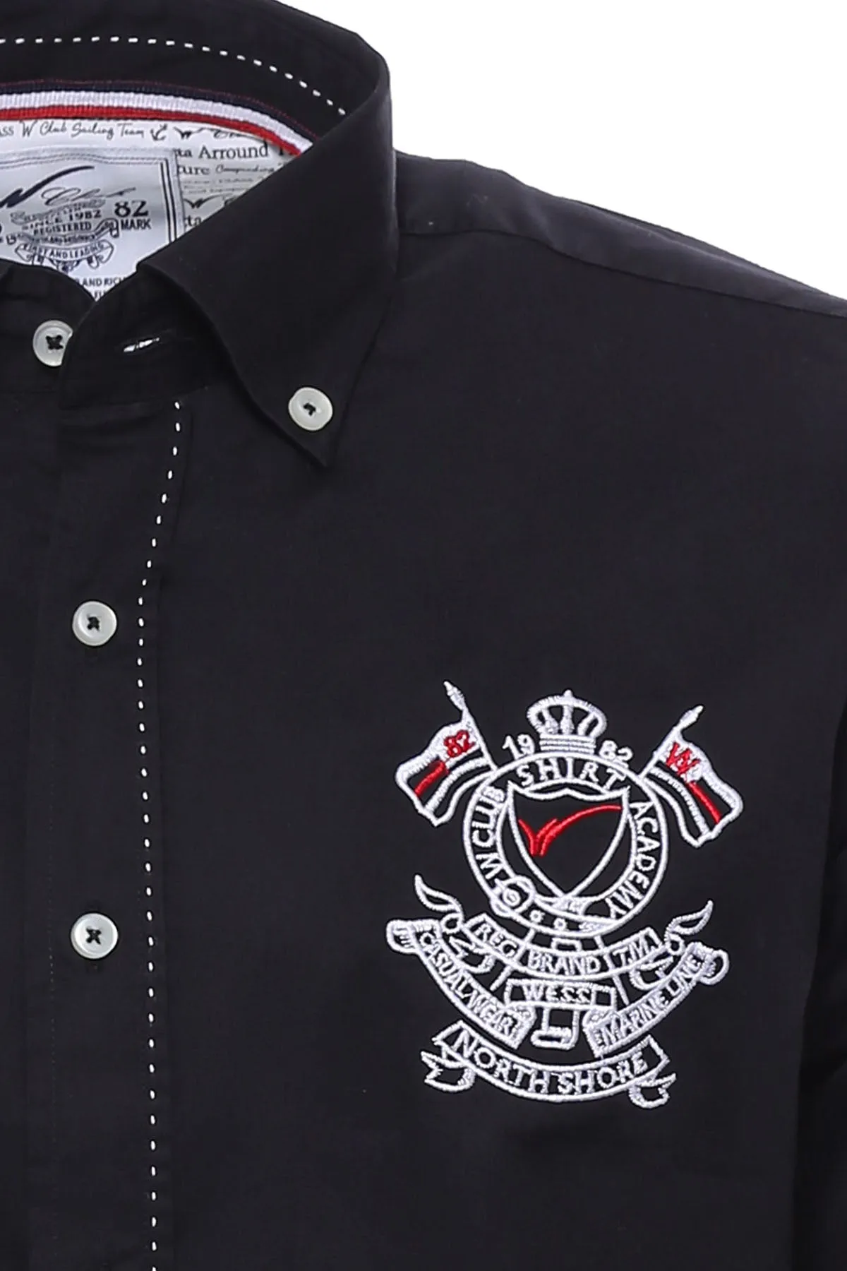 WSS Emblemed Long Sleeve Black Shirt  - Singen